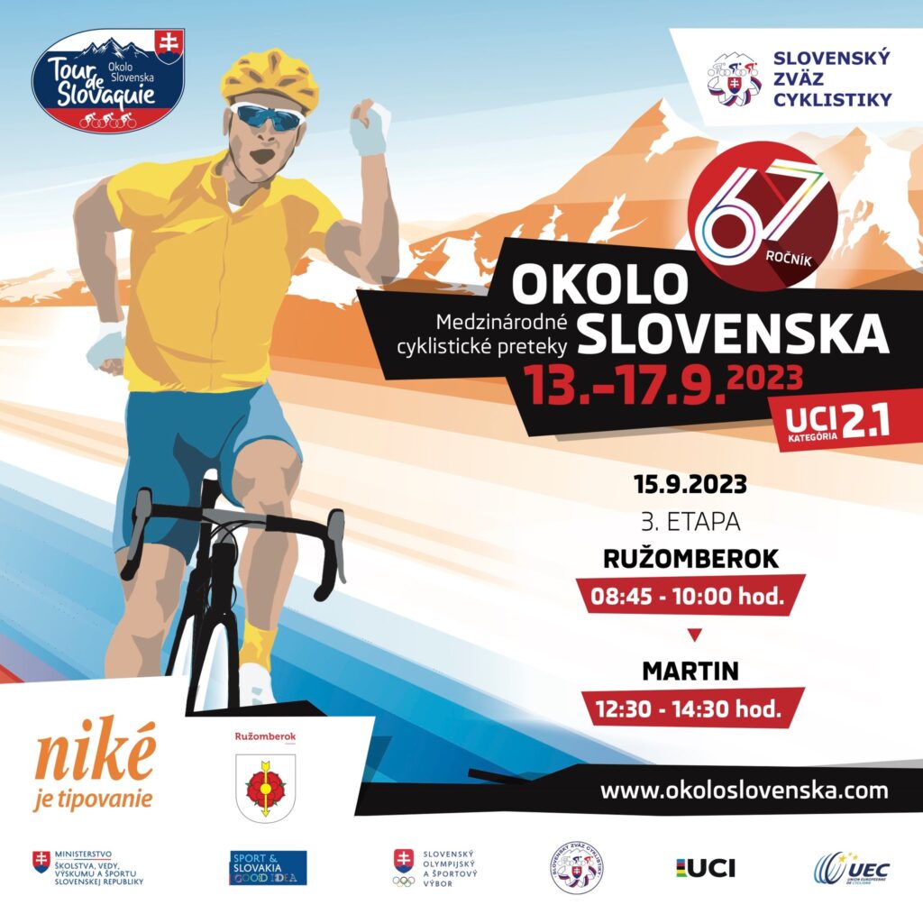 Plagát k cyklistickej akcii na Slovensku